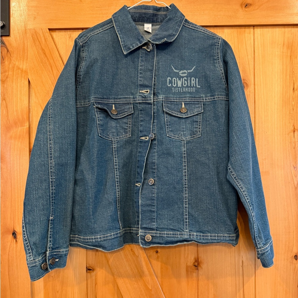 Cowgirl Sisterhood Blue women Denim Jacket